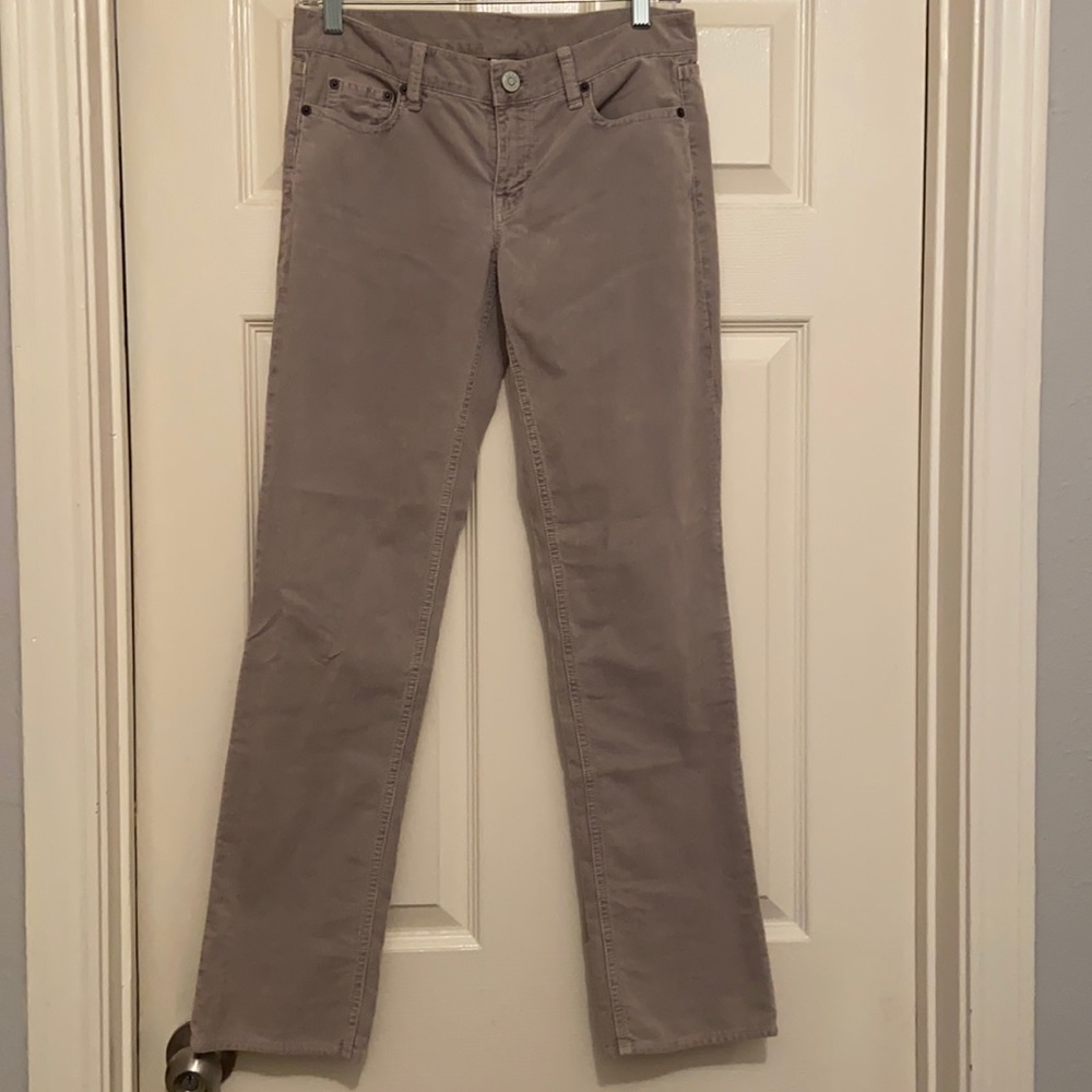 JCrew skinny leg corduroy pants